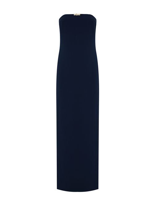 Abito Red Carpet lungo a tubino in doppio crepe Oltremare Elisabetta Franchi | ABR4652E2DC8